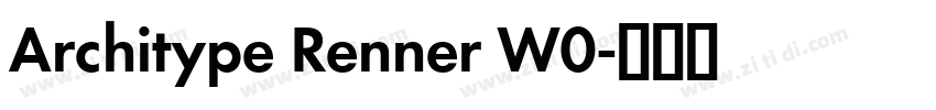 Architype Renner W0字体转换